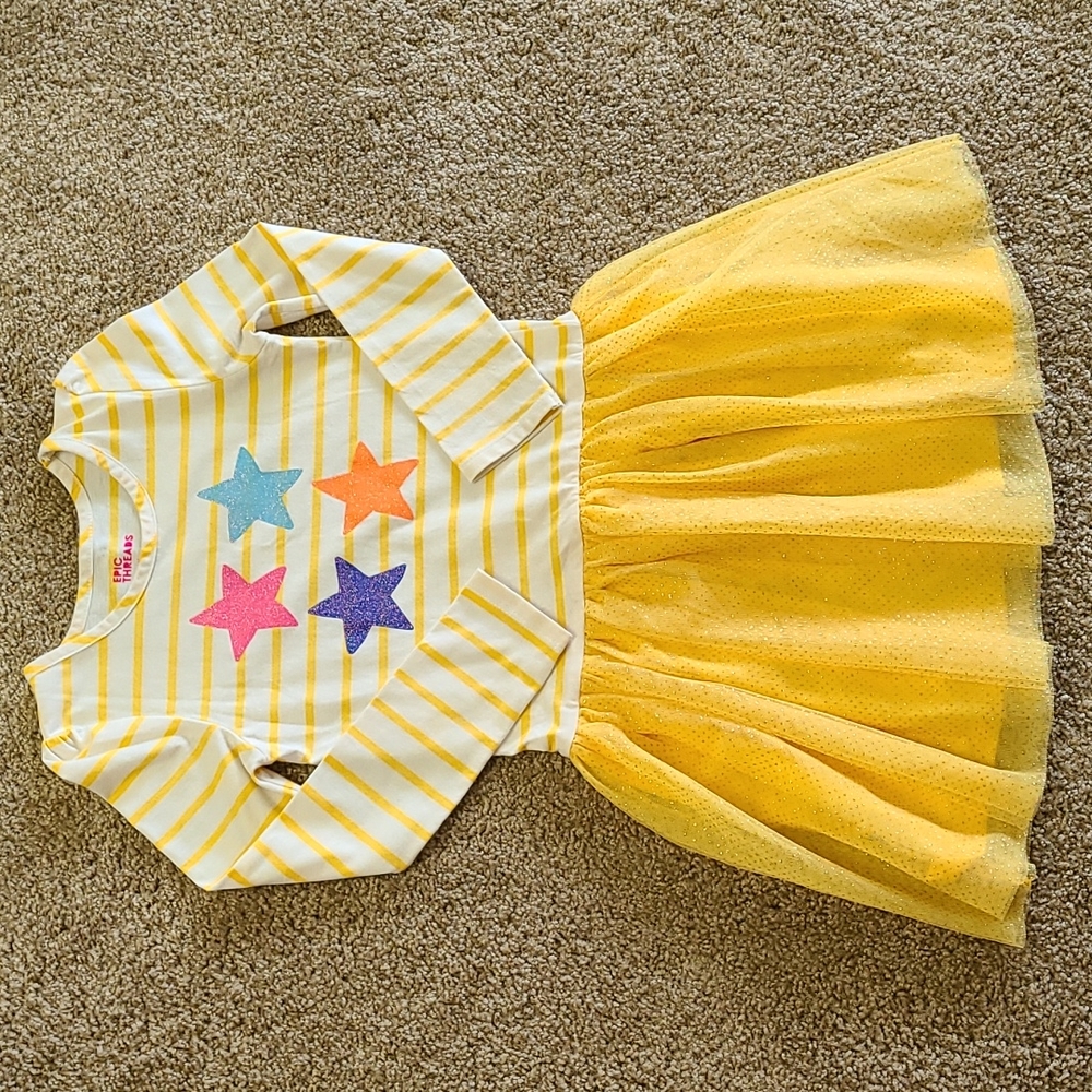Epic Thread Little girl long sleeve graphic tutu dress 👗  size 6x